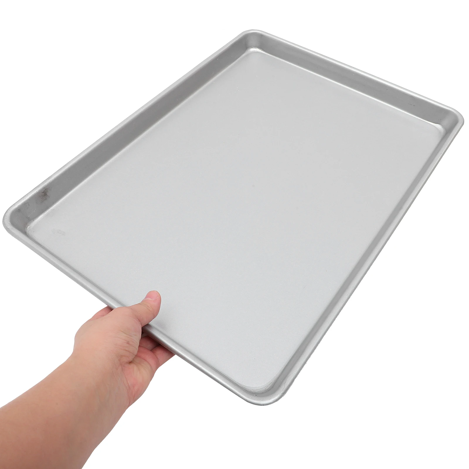 

Aluminium Alloy Rectangular Non-Stick Heat Resistant Kitchen Tool Cookie Tray Roasting Sheet Metal For Oven Baking Supplies