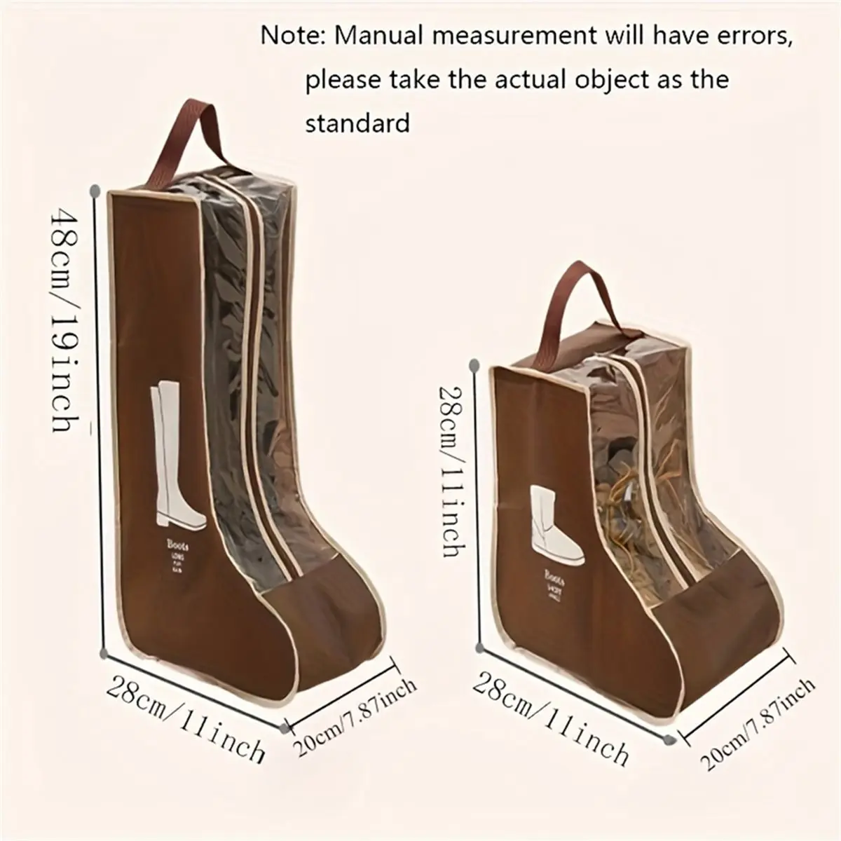 DT81 Multi-Functional Shoes Storage Bag with Handle Dustproof Boots Protector for Long Ankle Boot Travel Shoe Organize