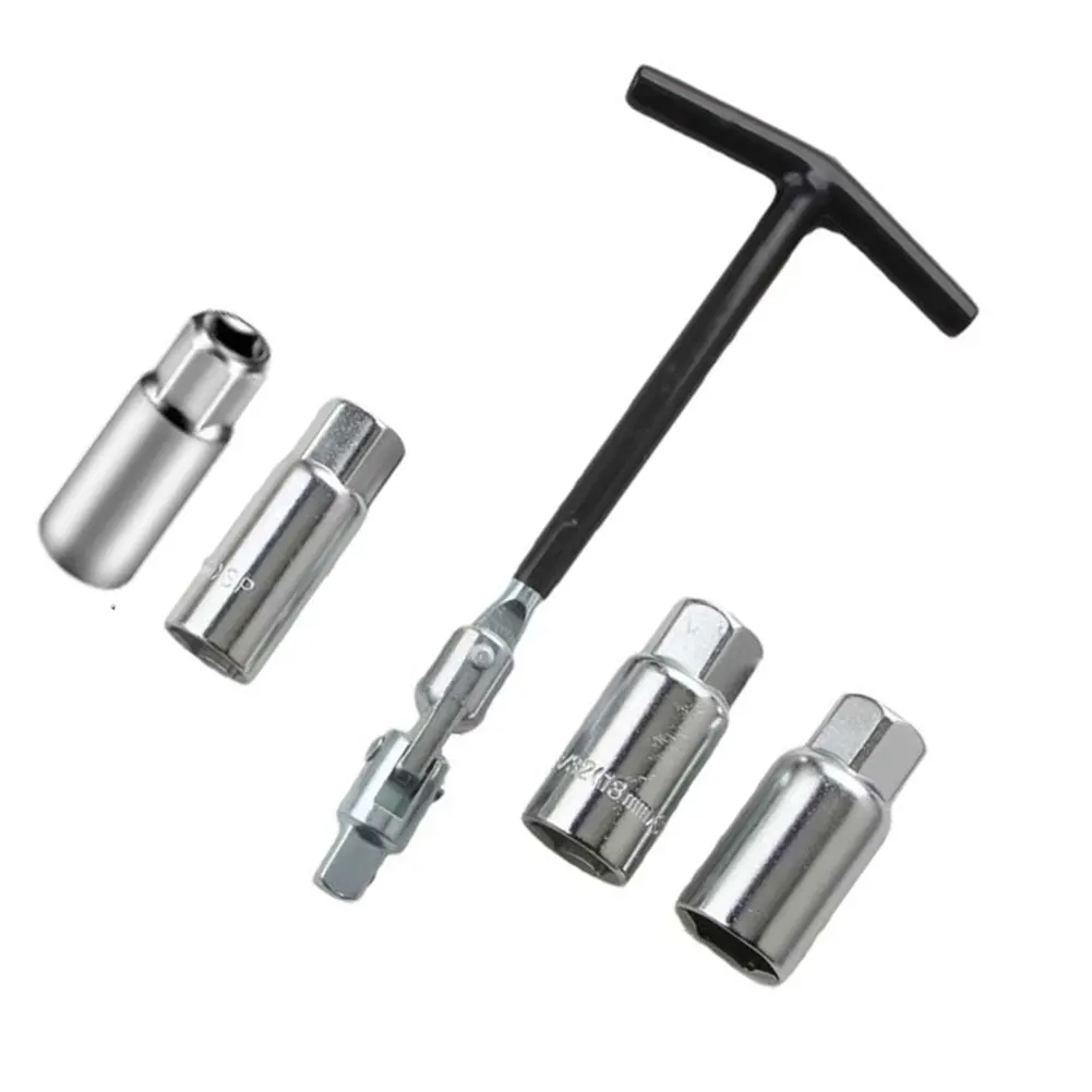 

Инструмент для ремонта автомобилей и мотоциклов, набор торцевых ключей с Т-образной ручкой, инструмент для удаления искры с поворотным шарниром 14 мм/16 мм/18 мм/21 мм