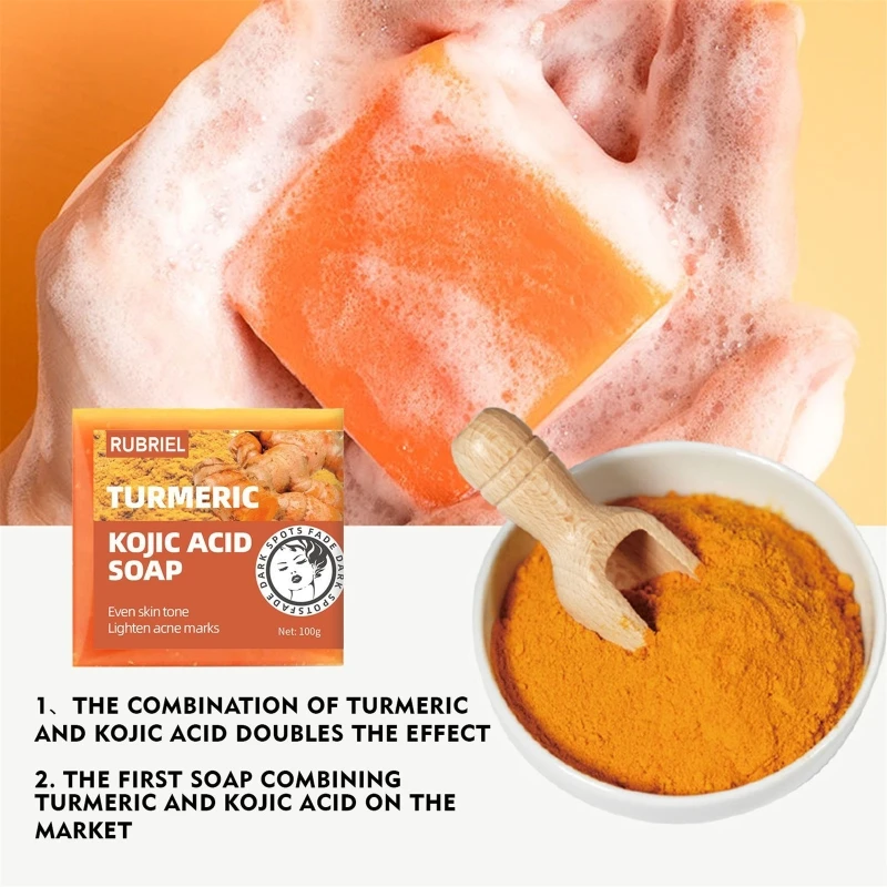 Kojie Acid Handmade สบู่ Skin Lightening Soap ฟอกกรด Kojic สบู่กลีเซอรีนทำความสะอาดกระจ่างใส