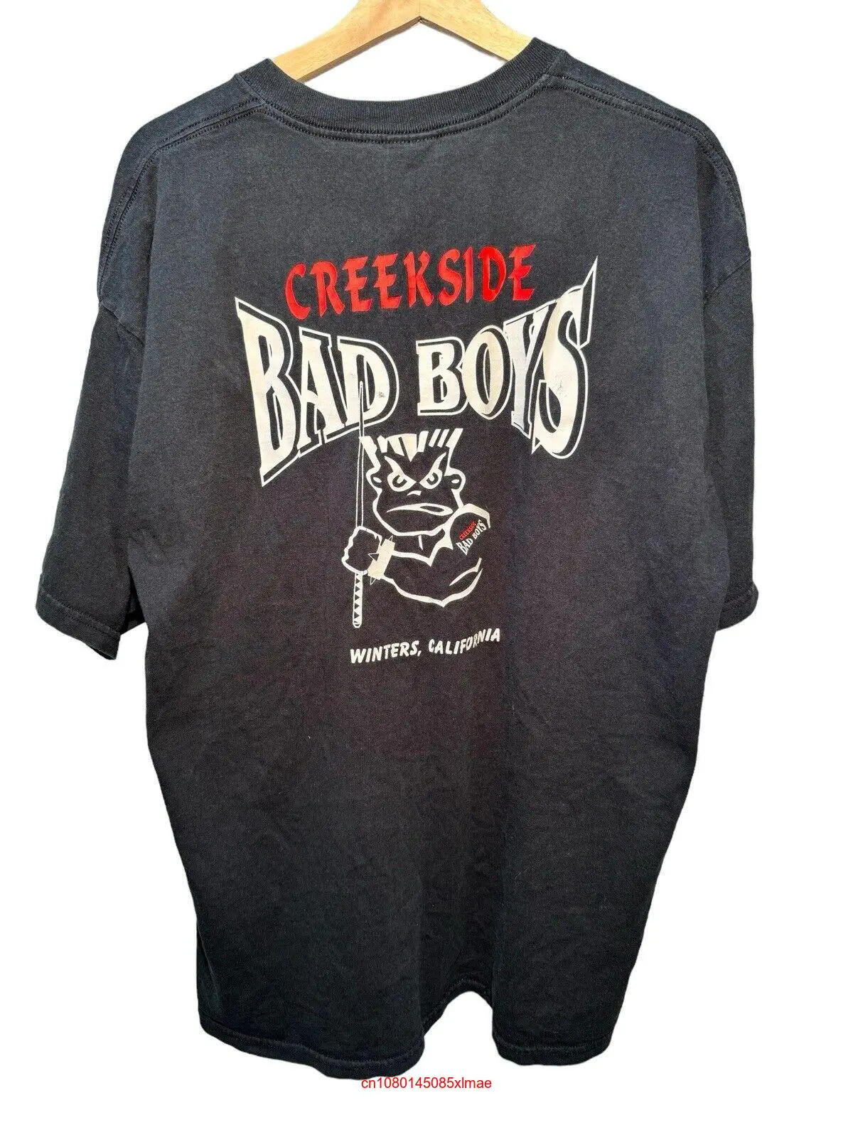 Vintage Bad Boys Club Mens T Shirt Extra Large Black In Yer Face 90s Top long or short sleeves