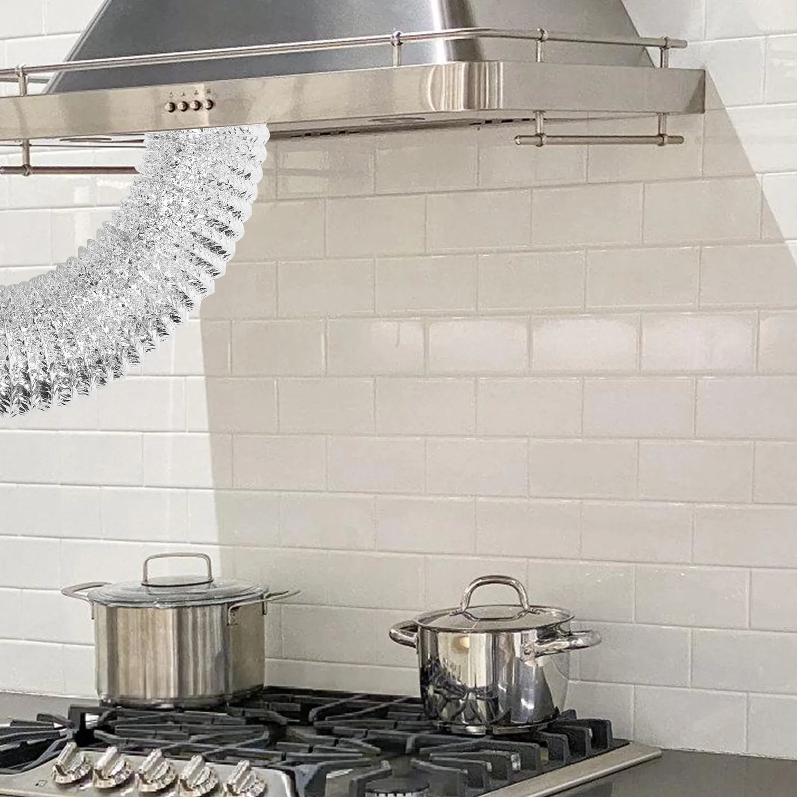 

1 шт. термостойкий гибкий воздуховод из алюминиевой фольги 180 мм для теплиц, гроубоксов, ванных комнат