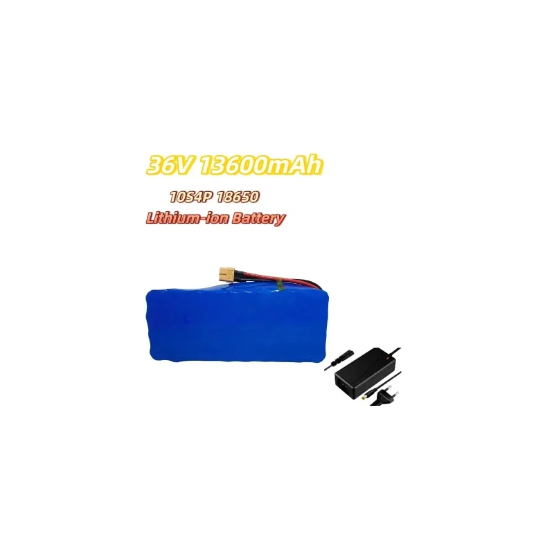 

36V 13600mAh (13.6Ah) 10S4P 18650 Lithium-ion Battery Pack with XT60, for 42V E-scooter & 500W/1000W Includes BMS + 2A