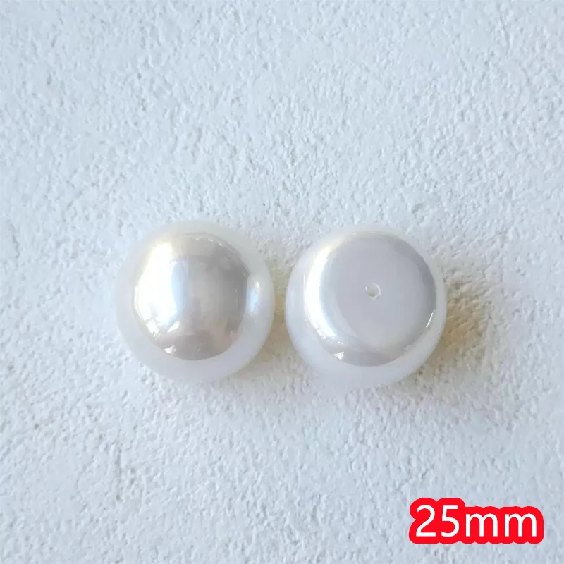 وصل جديد 40 قطعة/الوحدة 25 مللي متر اللون طباعة الهندسة جولات شكل الاكريليك كابوشون كرات الخرز لتقوم بها بنفسك مجوهرات الملابس الشعر التبعي #3