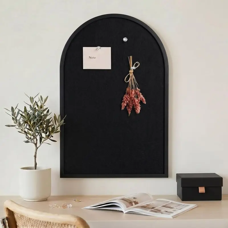 35*24" Large Felt Wall Decoration Panel Cork Tiles Bulletin Pin Note Memo Photos Display Boards for Wall Home Office Living Room