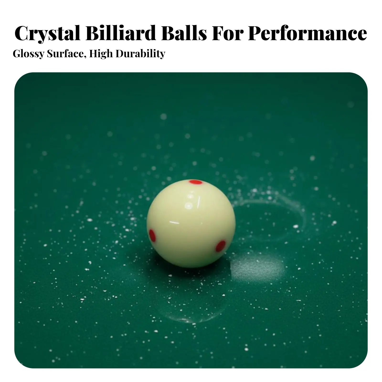 

Burgundy Mark Cue Sphere Regulation Size Cue Sphere Billiard Accessory High-Durability Resin Wear-Resistant for Beginners