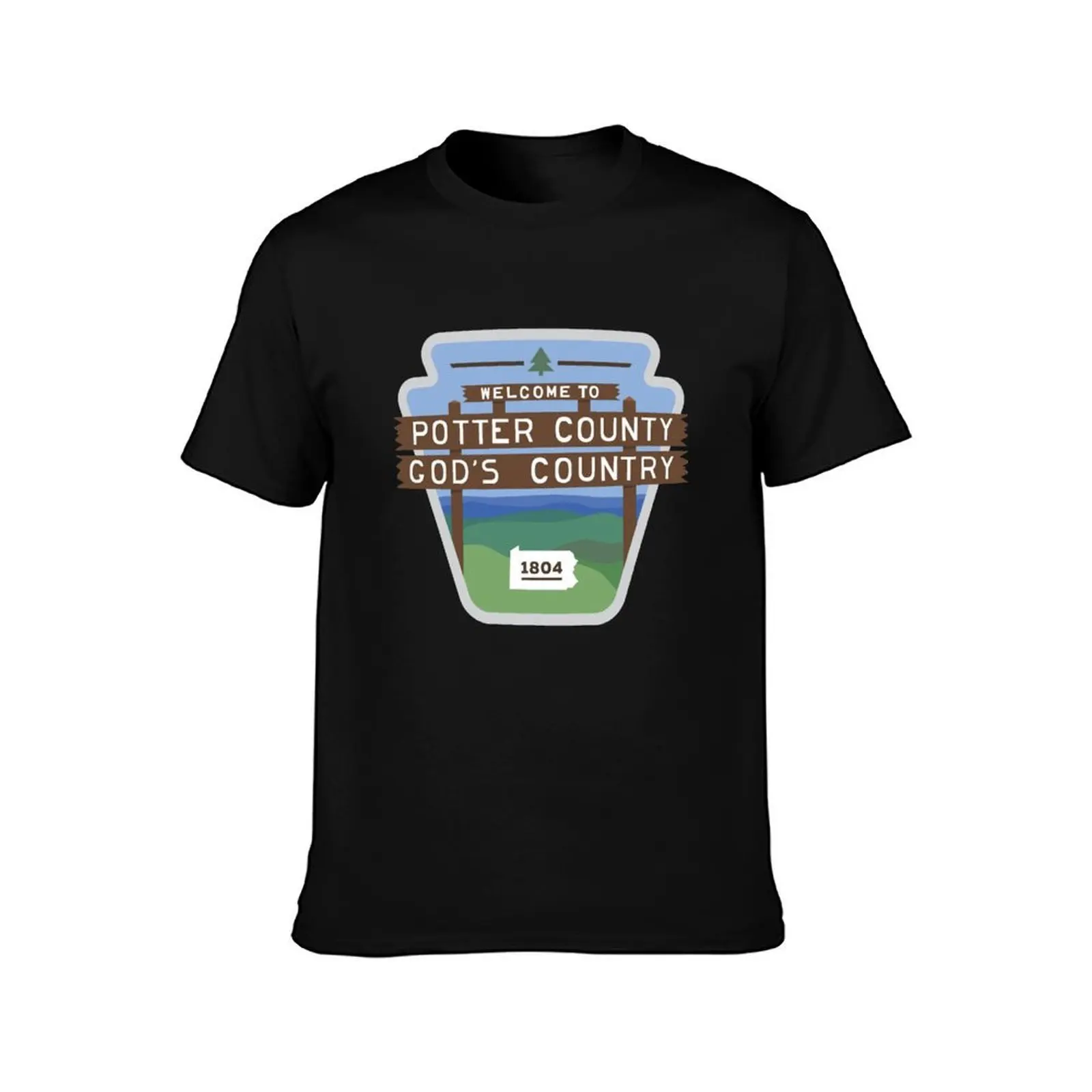 Potter County PA T-Shirt Breathable Sportswear for Men T-Shirt