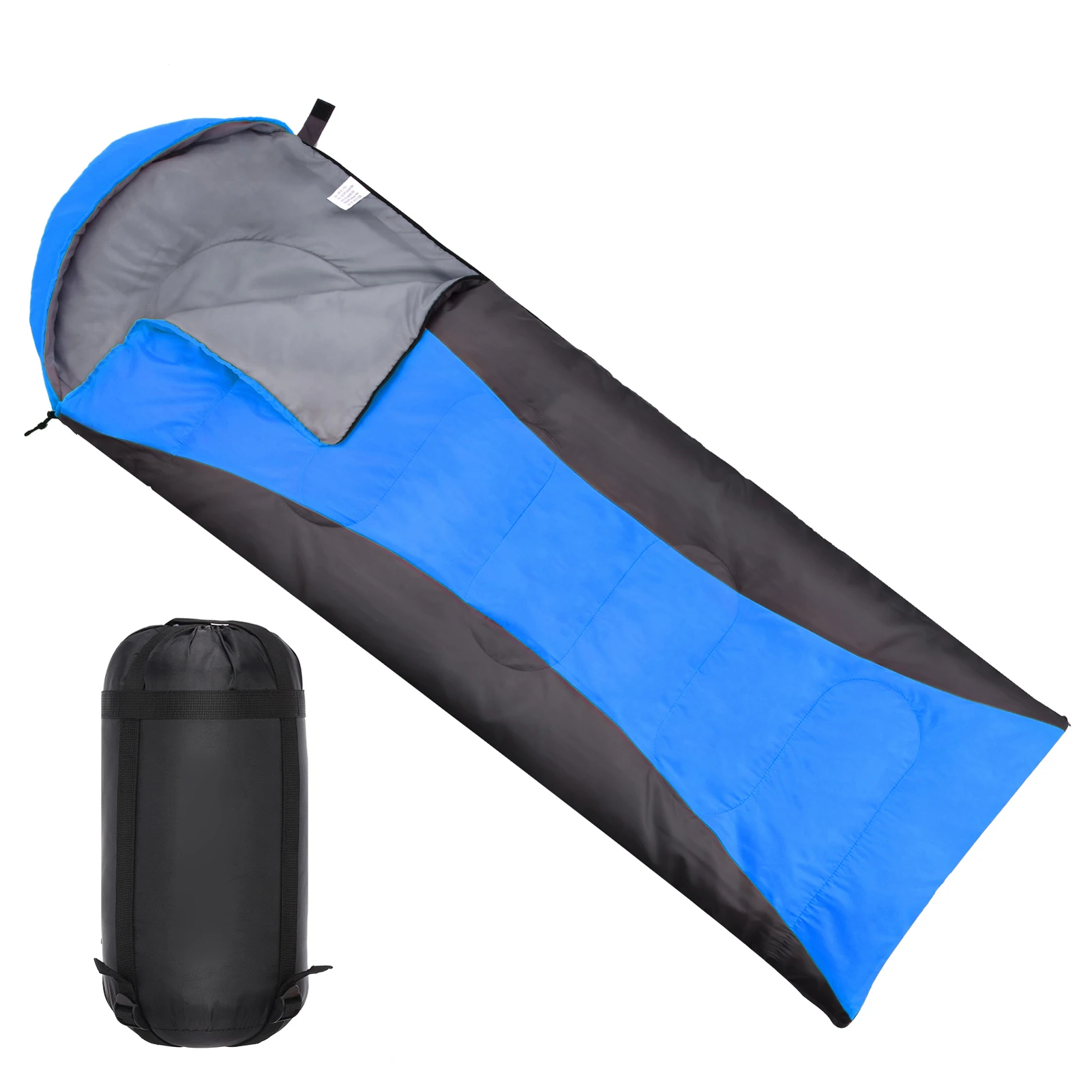 Lixada Sleeping Bag for Adults Boys and Girls 4-Season Camping Warm Sleeping Bag Waterproof with Storage Bag for All Season