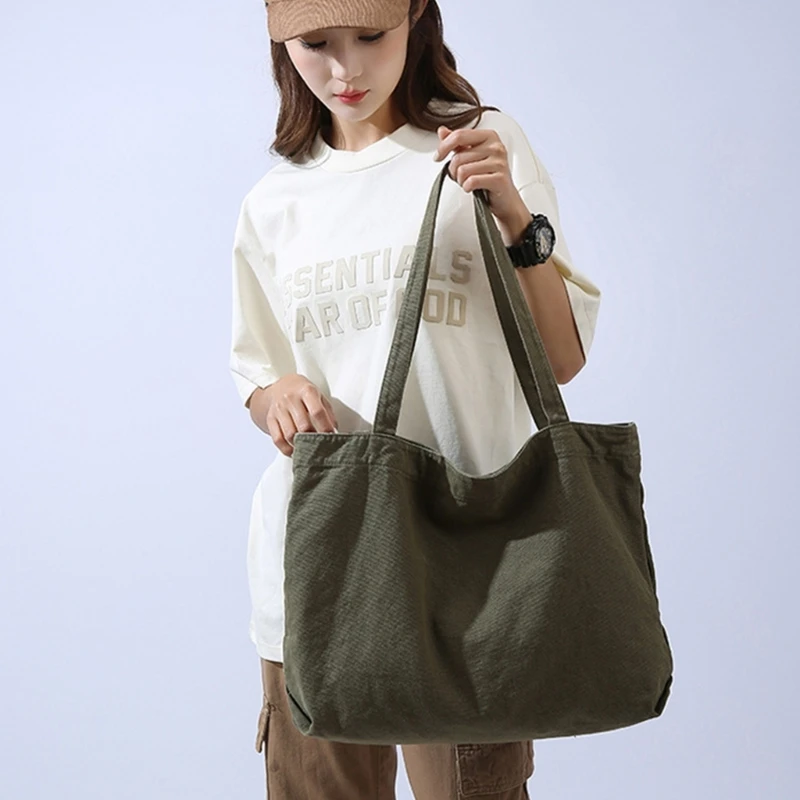 Shopping Shoulder Bag Large Capacity Hobo Bags Women Girl Versatile Canvas Tote Bag Fashion Casual Bag Shopper Handbag