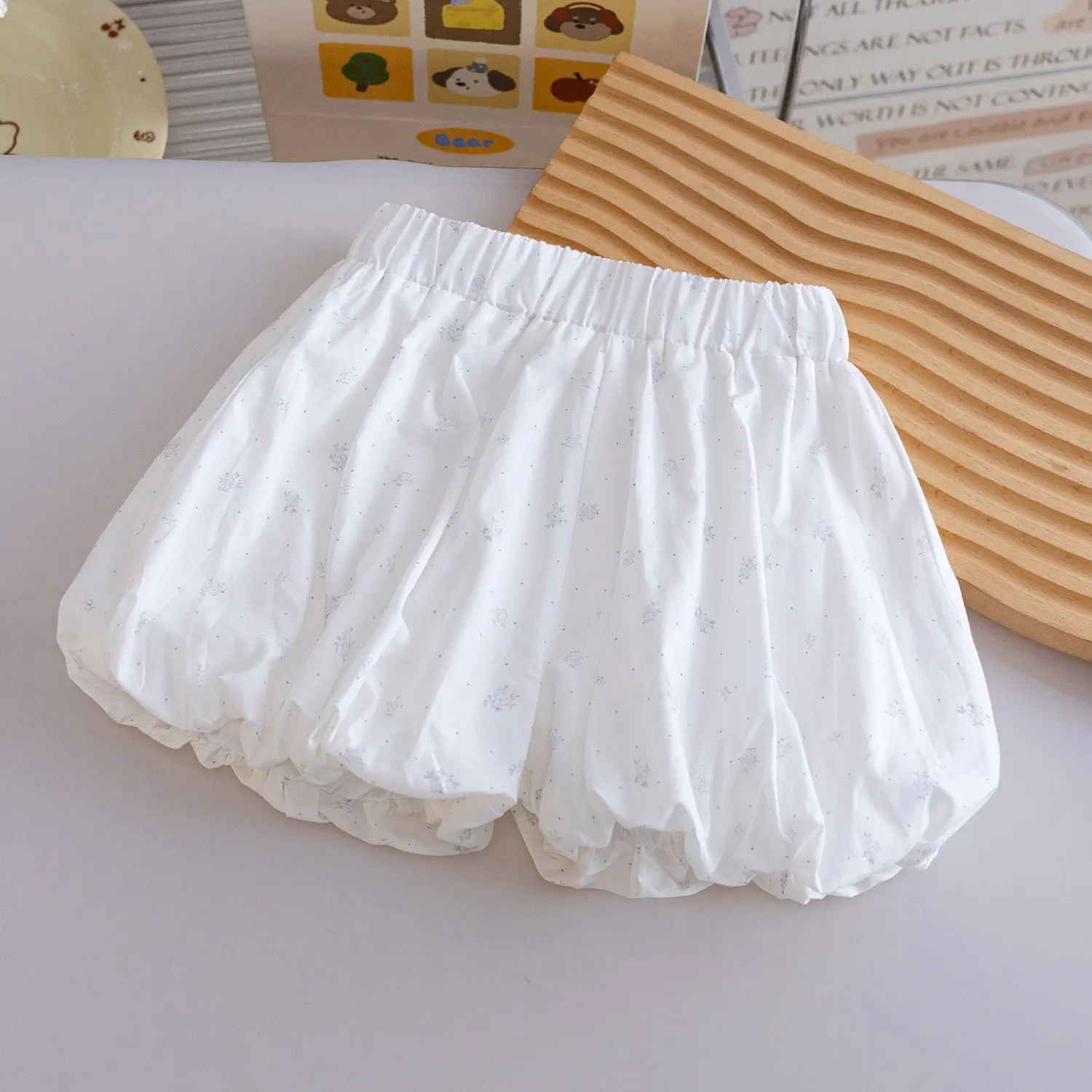 

Fashion Girls' Summer Thin Flower Bud Pants Casual Floral Loose Shorts Baby Girls Versatile Cotton Dance Hotpants New