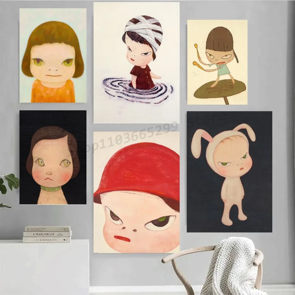1pc Y-Yoshitomo N-Nara Dream Poster Self-adhesive Art Waterp