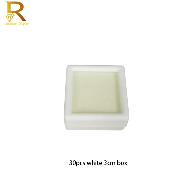 Metal Diamond Jewelry Tray With Insert Box Stone Gem Storage Exhibition Holder Gemstone Showcase Stone Display Organizer Boxs
