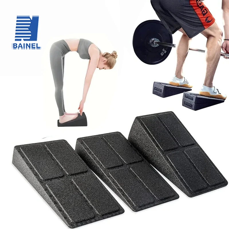 3pcs/set Squat Wedge Block Adjustable Non-Slip Squat Ramp Deadlift Wedge Calf Stretcher Slant Board Strength for Squat Deadlift