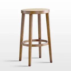 Sillas de comedor nórdicas de alta calidad, taburete tejido de roble, muebles de Bar, silla estable y duradera, asiento de roble moderno, taburete de Bar resistente