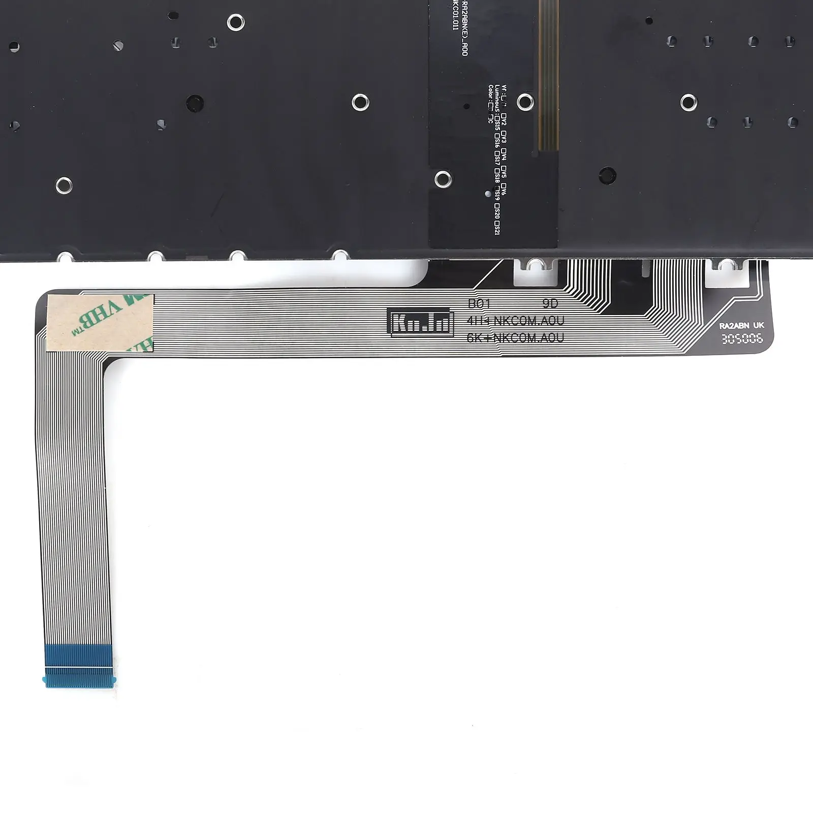 لوحة مفاتيح الكمبيوتر المحمول PO لشركة أيسر أسباير 5 A517-53 A517-53G A517-58M A317-54 A317-55P رمادي مع إضاءة خلفية