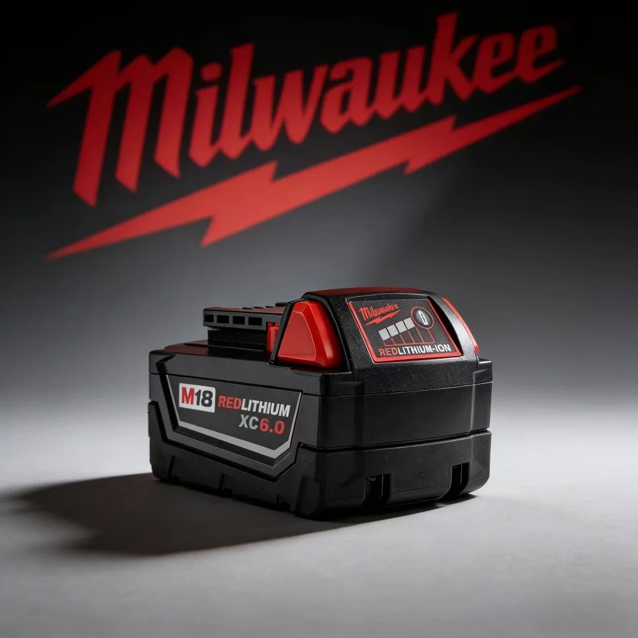 

Milwaukee M18 18V Heavy Duty Lithium-Ion Battery 6000mAh Rechargeable Pack for Cordless Power Tools M18B6 M18B5