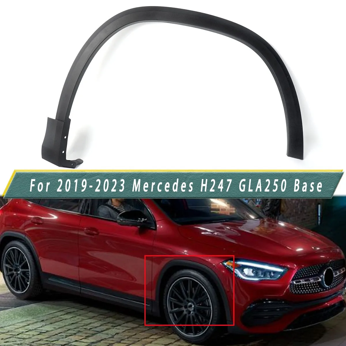 For Mercedes H247 GLA250 Base GLA35  GLA45  2019 2020 2021 2022 2023 2478850100 Front Right Fender Wheel Arch Accessories
