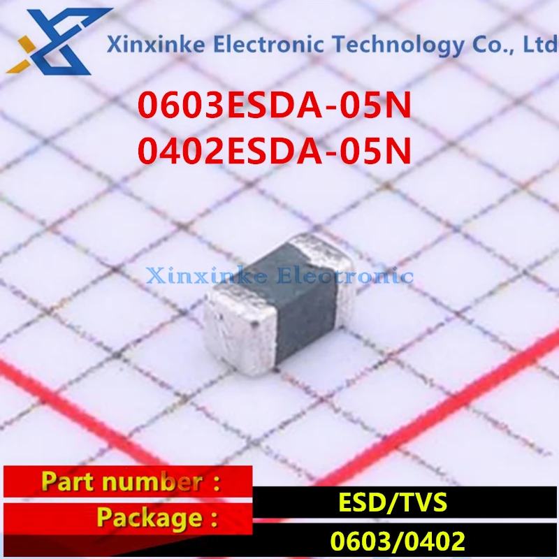 100PCS 0603ESDA-05N 0402ESDA-05N Bidirectional ESD Electrostatic Tube TVS/ESD 5V Static And Surge Protection 1608 1005