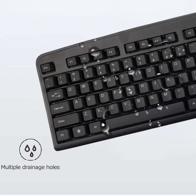 لوحة مفاتيح سلكية Lenovo K4800S بالحجم الكامل 104 مفاتيح قوية ومتينة ومريحة USB لأجهزة الكمبيوتر المحمول والكمبيوتر المحمول Windows7 8 10 MacOS