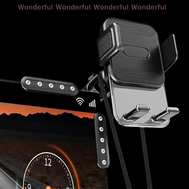 Guarantees Ultimate Grip: Magnetic Car Phone Holder Designed for Model 3 & Y, Compatible with all Phones.