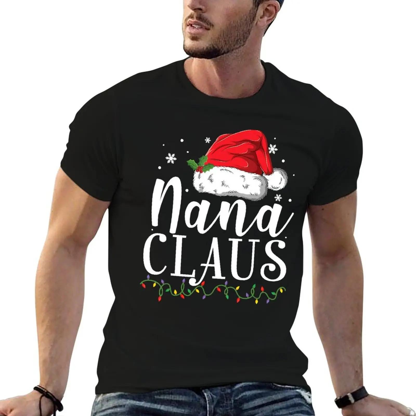 

Claus t man Nana man Christmas Pajamas T-Shirt Santa shirt shirt t graphic summer