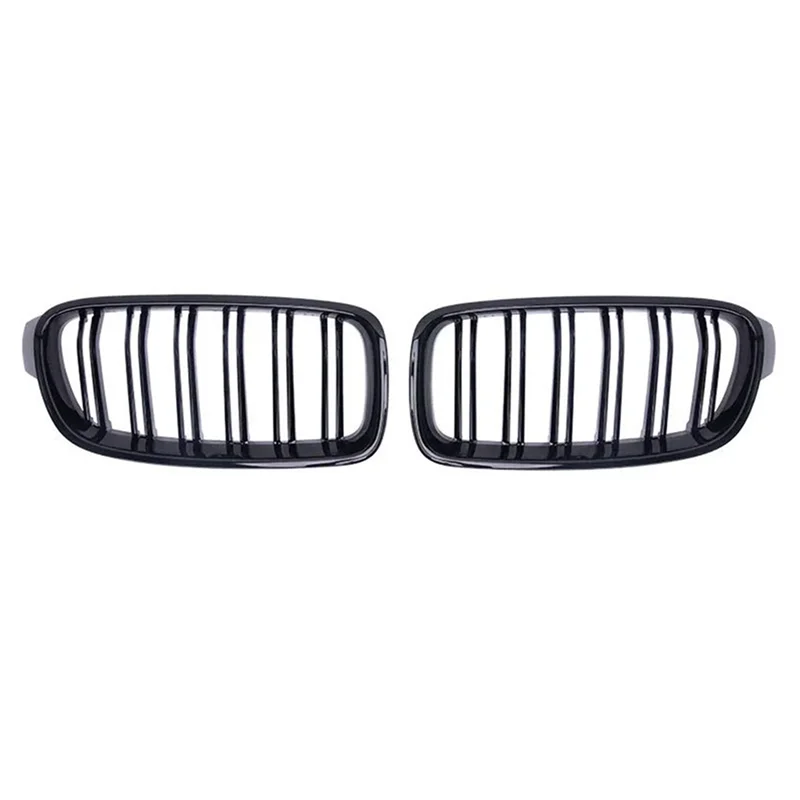 

AEA7-автомобильная решетка ярко-черного цвета для BMW 3 F30 F31 F35 2012-2018, улучшенная версия с двойной планкой, средняя решетка