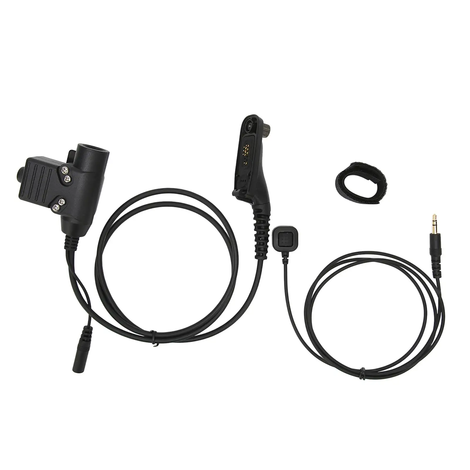 For xir P8268 P8668 DP4400 DP4800 Earpiece with Boom Mic PTT System Military Adapter