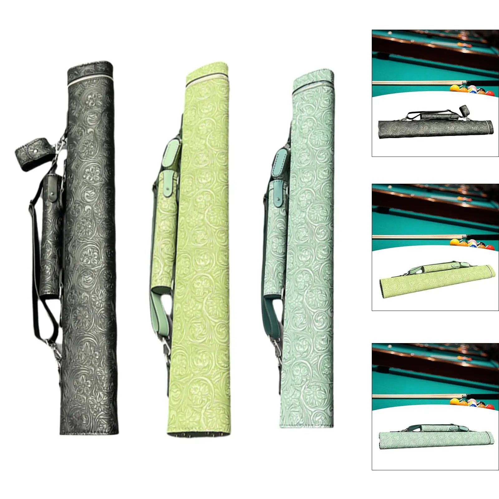 

Pool Stick Case, Billiard Stick Carrying Case 4 Holes, Professional Compact Billiards Accessories Pool Cue Bag