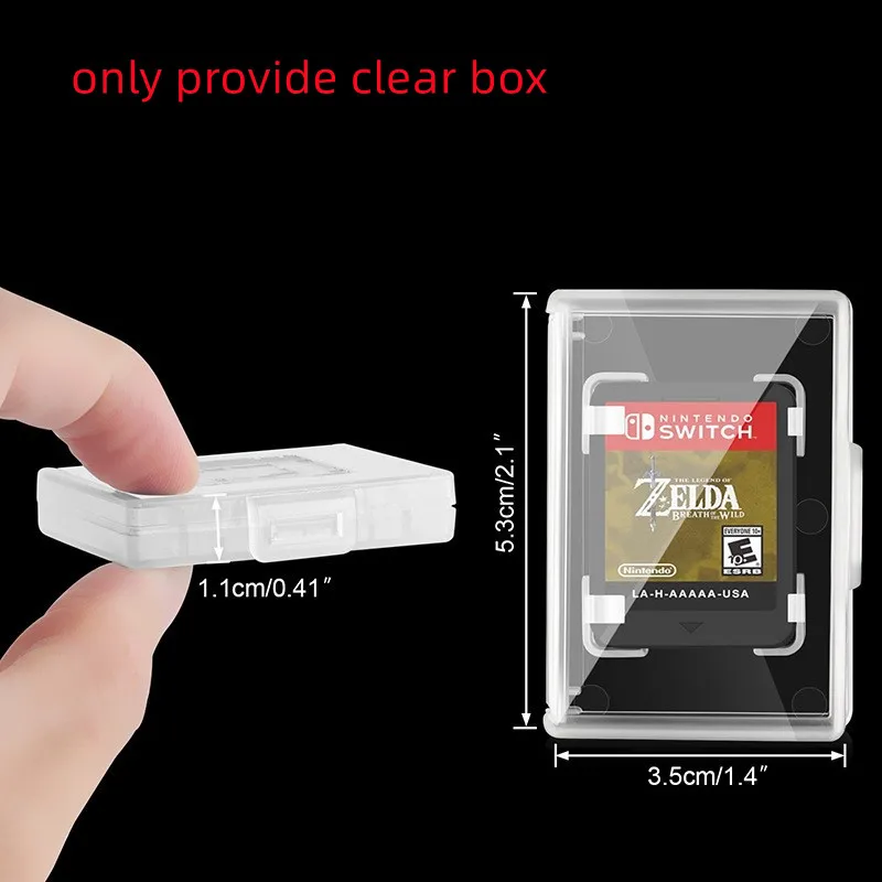 

800PCS Mini Portable Pocket Game Card Box Micro SD TF Card Storage Display Box For Switch Series