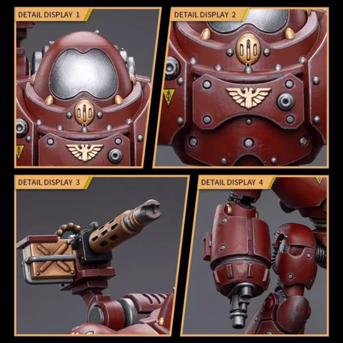 JOYTOY Warhammer 40K Adeptus Mechanicus عمل الشكل كاستيلان روبوت مع المفاصل الثقيلة الفوسفور الناسف المنقولة تمثال اللعب