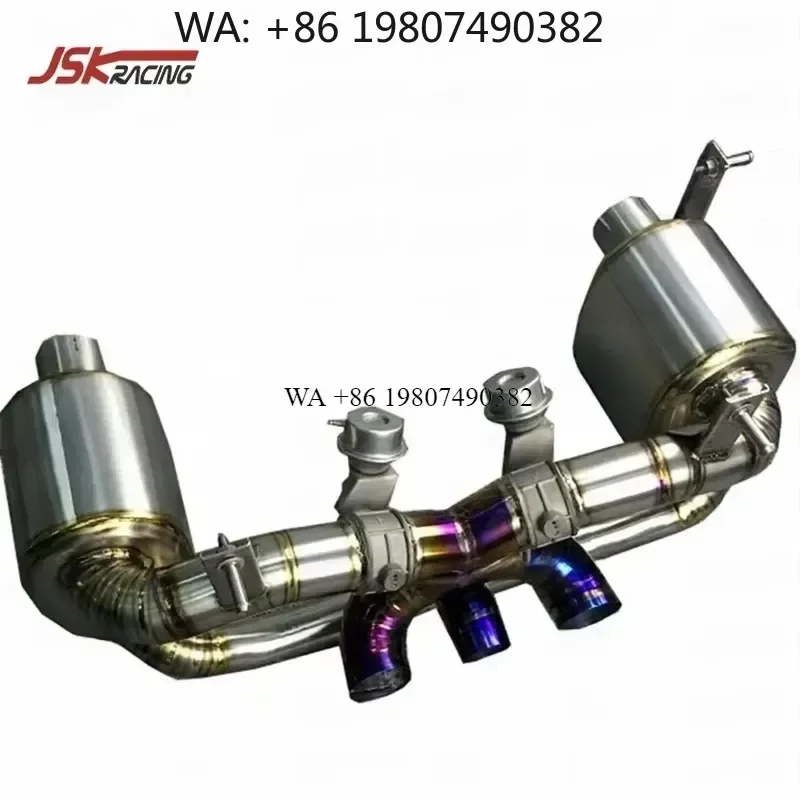 Wmwmnu Titanium Alloy Exhaust Pipe for 458 Italia Spider 2011-2016 Muffler Tailpipe System Auto Parts Accessories