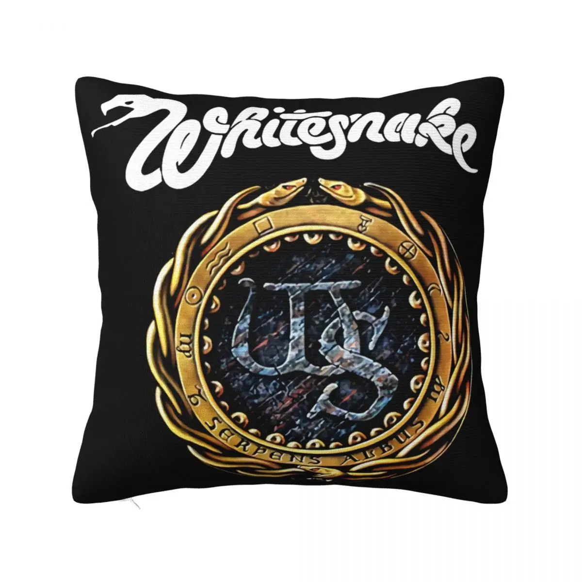 Whitesnake Rock Band Retro Vintage Top Hari Lahir Muzik Hadir 2 Graphic Letter Top Pillow Case