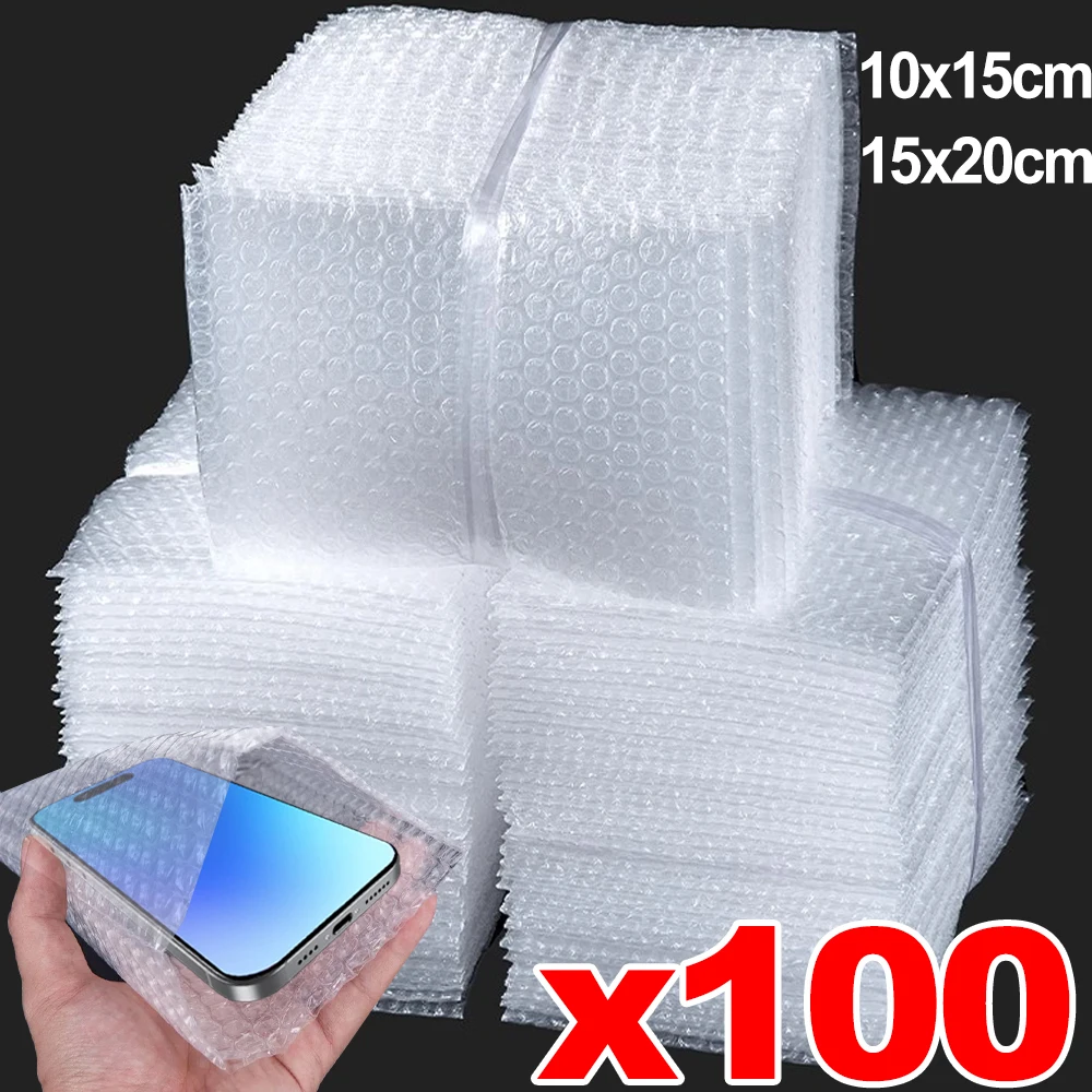 Thickening Shockproof Bubble Cushion Bubble Mailers Multipurpose Transparent Protective Bags for Shipping Packing Storage Moving view 2