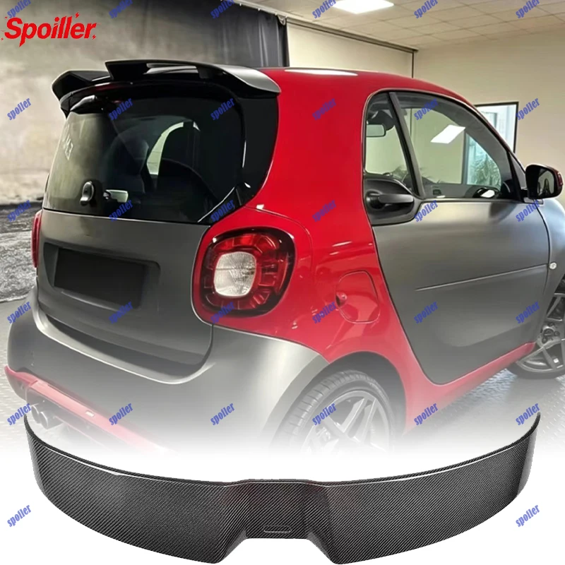 

For Mercedes Smart For two W453 Coupe -2009-2018 Brabus Style Rear Roof Spoiler Trunk Lip Modification Accessories
