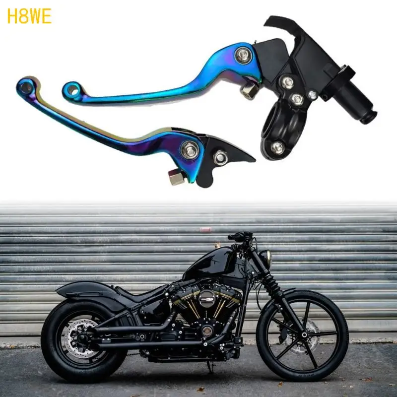 

H8WE 1 Pair Motorcycle Clutch Brake Lever Handle Motorcycle Brake Handle Modification Clutch Drum Brake Lever