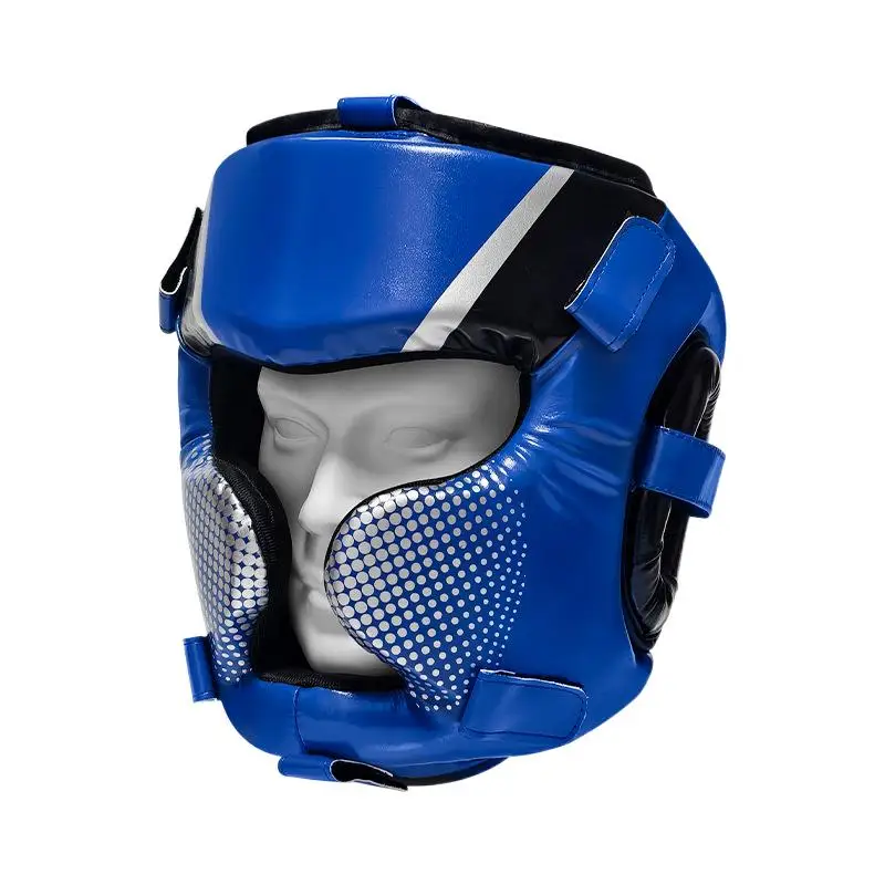 

Муай Тай Мартиал Тхэквондо с маской для детей/взрослых, головной убор, защитное снаряжение для спарринга, новый тренировочный боксерский шлем, защитный щиток для лица