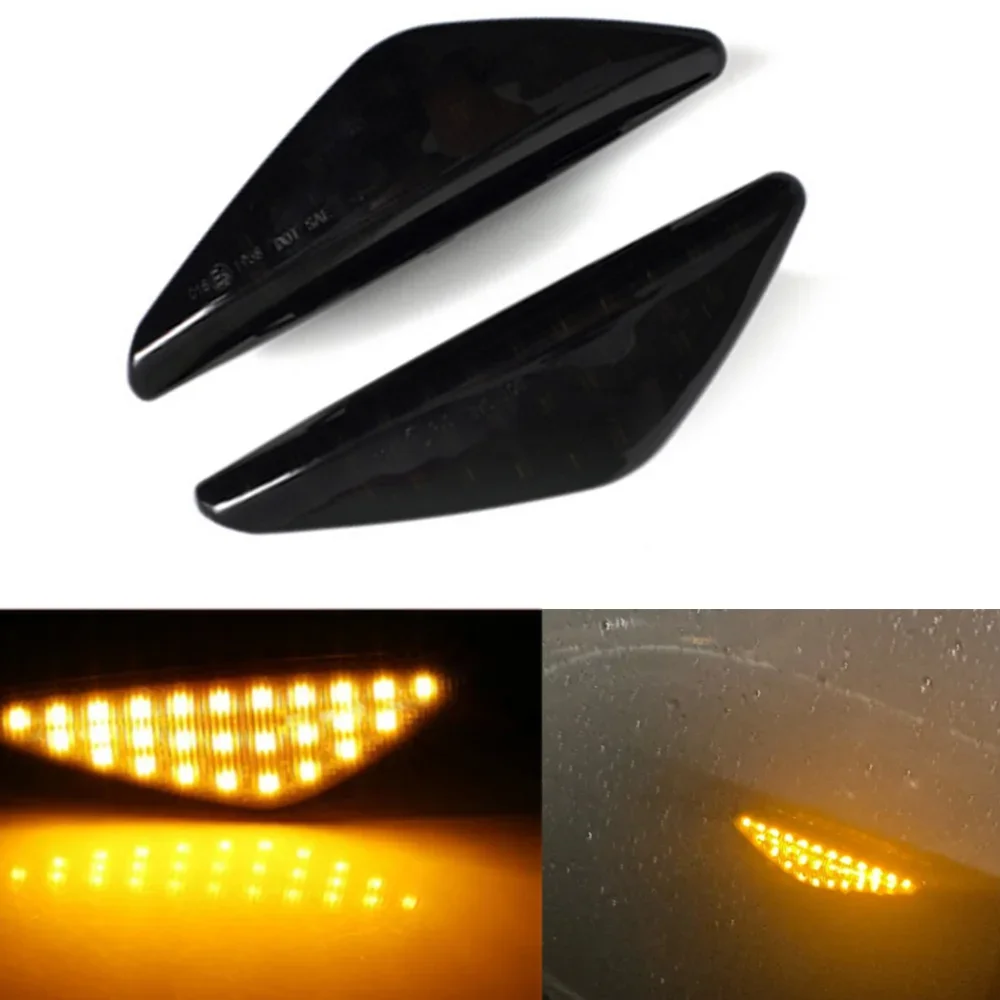 

2 шт. светодиодный динамический боковой указатель поворота, мигалка с проточной водой, мигалка для BMW X3 F25 X5 E70 X6 E71 E72 2007-2019