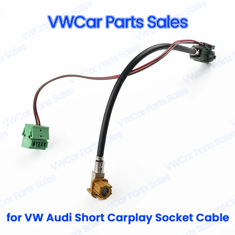 For VW MQB Golf 7 MK7 Passat B8 For Audi A4 A5 Q5 Q7 CarPlay Media USB AUX Switch MIB2 Adapter Plug Socket Cable Wiring Harness