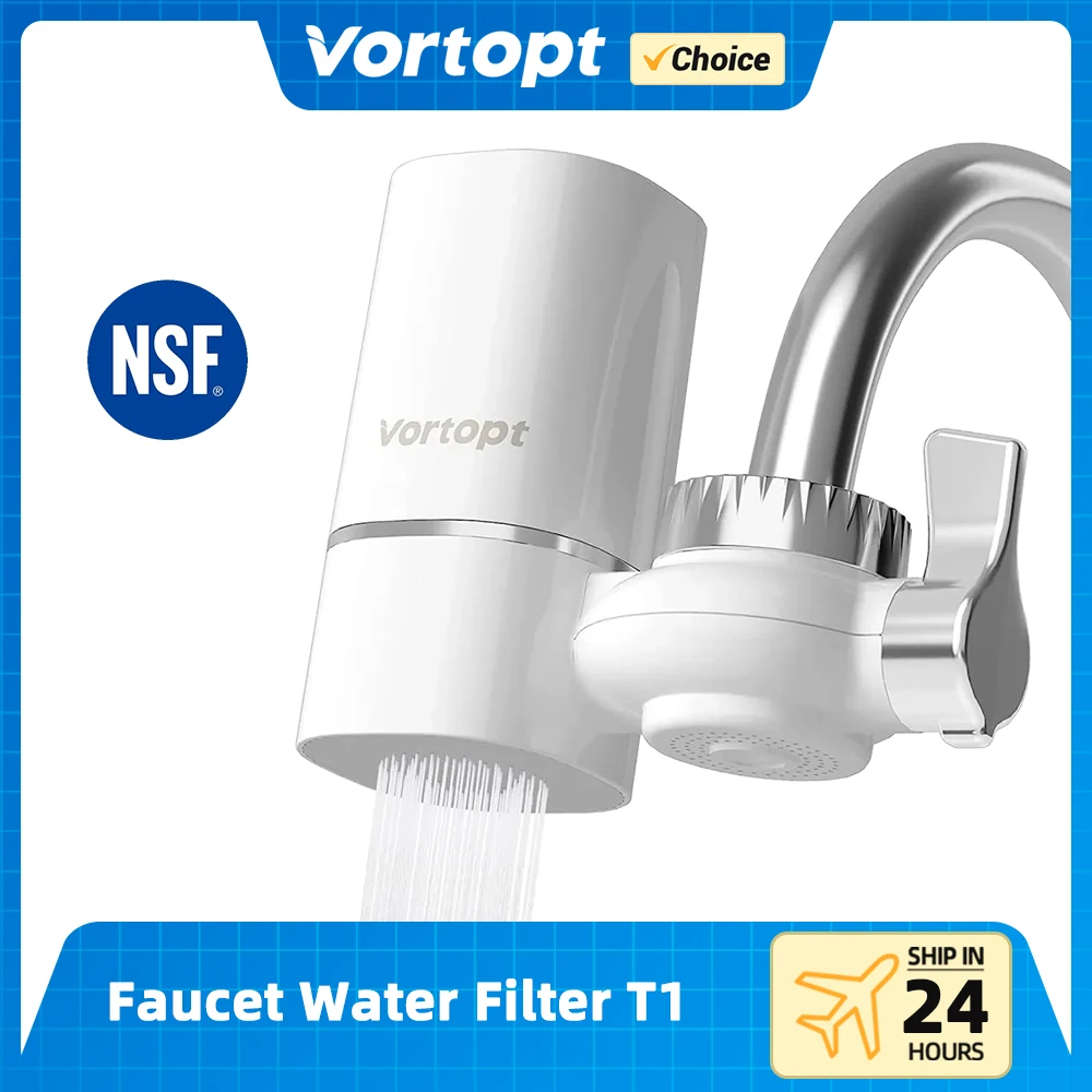 Vortopt Faucet Water Filter Purifier for Kitchen Home Filtro Drinking Filtration System 400 Gallons CEC Mount Tap 0.5 GPM 5stage