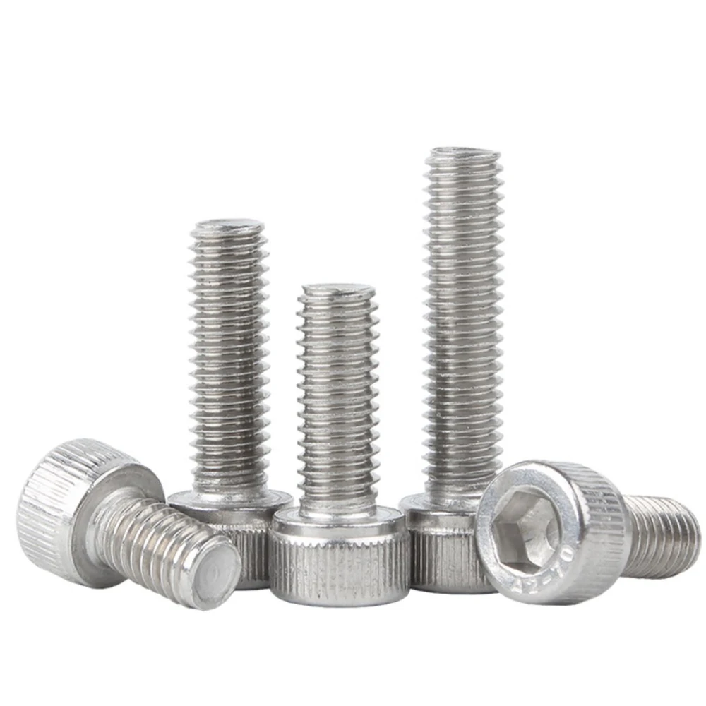 5/10/50Pcs M1.6 M2 M2.5 M3 M4 M5 M6 M8 A2-70 304 Stainless Steel grade 12.9 steel Hexagon Hex Socket Head Cap Allen Bolt Screw