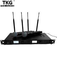 TKG ULXD24D dual channel professional outdoor sound system mic stage Cordless microphone uhf wireless mic microfonos para dj