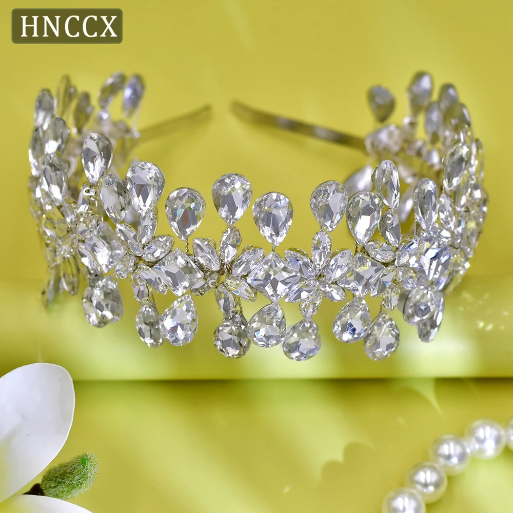 

HNCCX Shiny Handmade RhinestoneWedding Hair Hoop Women Accessories Fairy Beautiful Princess Hair Wedding Headpiece CP354