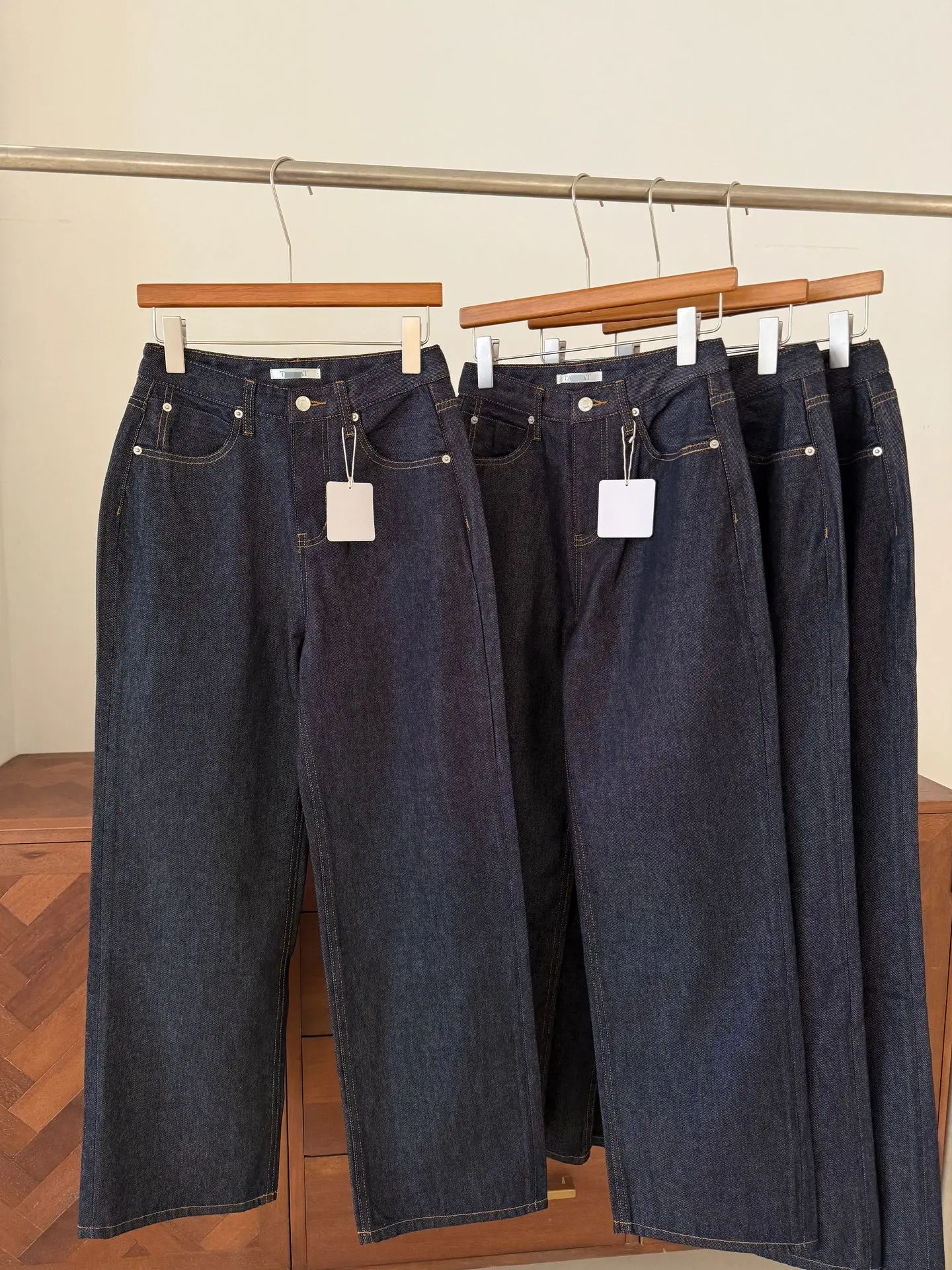 

Джинсы с высокой талией и широкими штанинами, оригинального цвета, женские, в винтажном стиле, из хлопка с добавлением стрейча, осенняя новинка от Dongda Gate