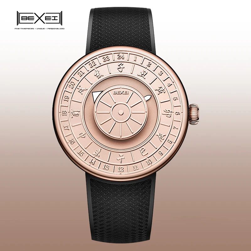 

Bexei Automatic Watch Man 9229 Sundial Series Business Simple Style Sapphire Mens Watches Self Wind Mechanical Wristwatches