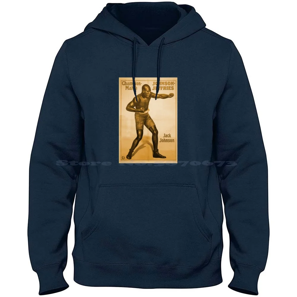 Jack Johnson T-Shirtjack Johnson Vs Jim Jeffries-Legendary Heavyweight Champion Of The World 100% Cotton Hoodie T Shirt Jack