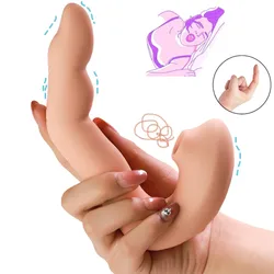 G-spot Finger Heating Vibrator Dildo Vaginal Stimulator Primary Masturbation Massager Sex Toy Female 18