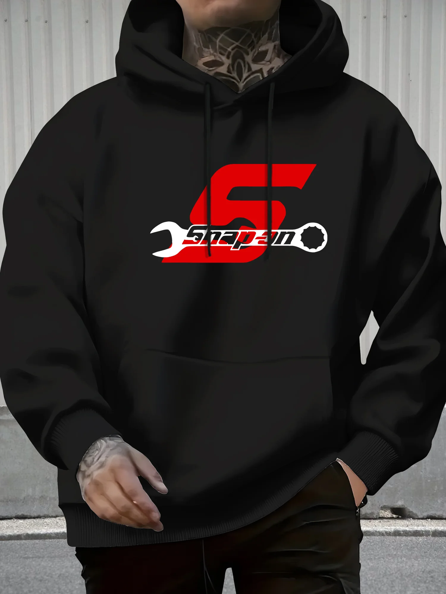 

Мужская толстовка с татуировкой Gorilla Top Pick Local — всесезонный уличный пуловер из смеси хлопка 60% с регулируемым шнурком