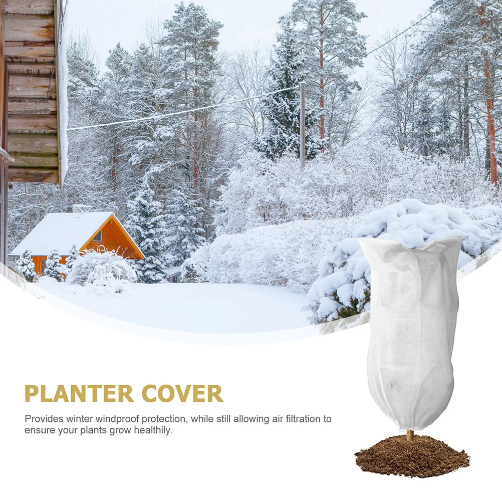 

3Pcs Winter Plant Covers Freeze Protection Heavy Duty Frost Cloth for Trees Shrubs Tomatoes Reusable