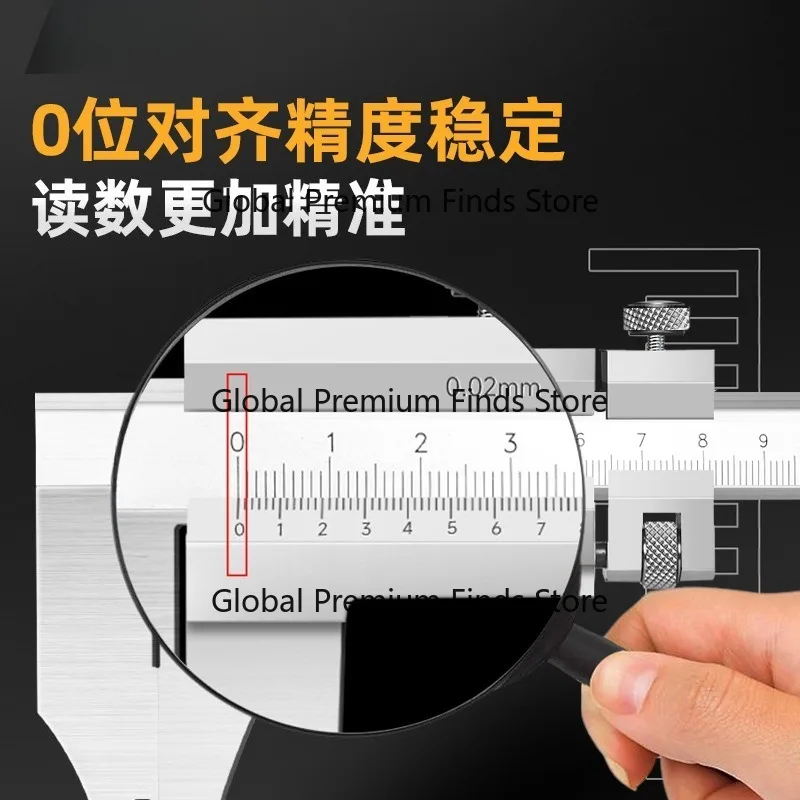 Large-scale single-sided claw vernier caliper high precision 500/600/1000mm oil gauge caliper
