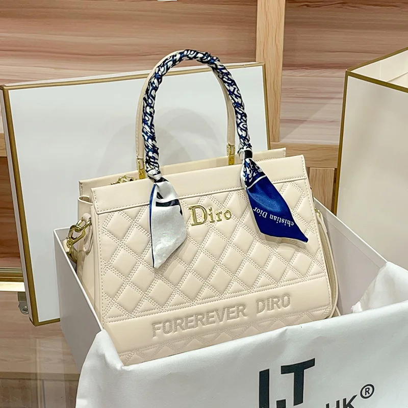 

Роскошная элегантная большая сумка для женщин, дизайнерская кожаная сумка через плечо, винтажная минималистичная шикарная стильная большая вместимость